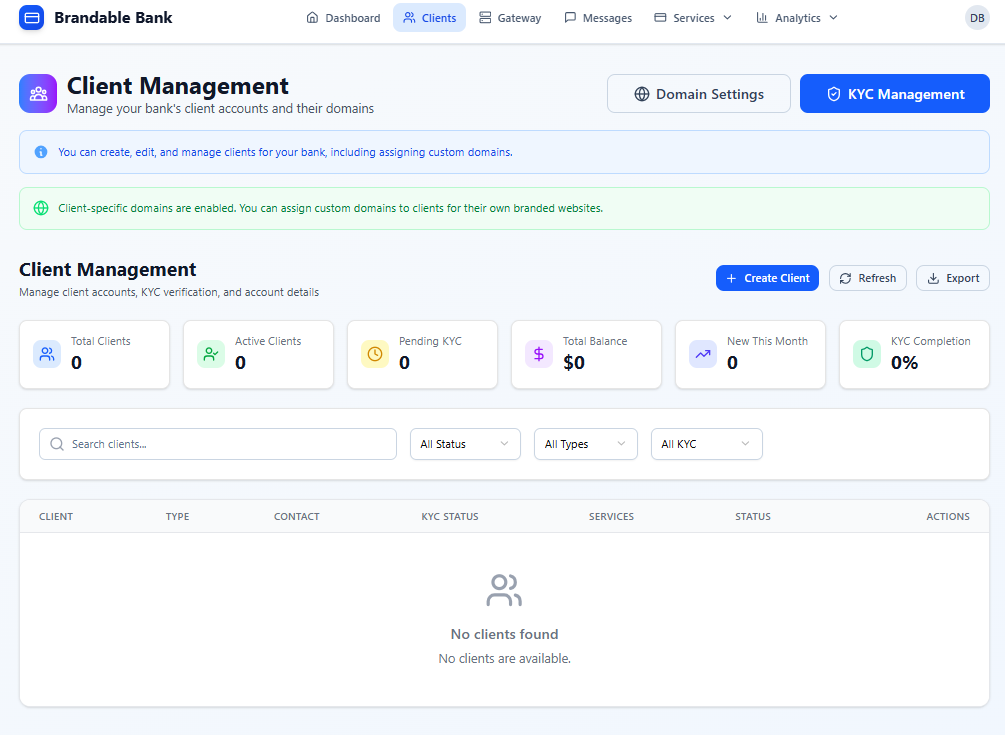 Client Management